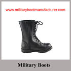 Wholesale China Made Black Full Leather Military Combat Boots