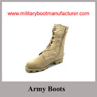 Wholesale China made Cow Split  Suede  Tan Color Army Desert Boots