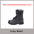 Wholesale China made First Layer Leather Black Military Goodyear Boots