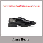 Wholesale China Made Glossy Mirror Leather  Army Rank Officer Shoes