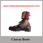 Wholesale China Made Camouflage Military Canvas Boots For Fireman